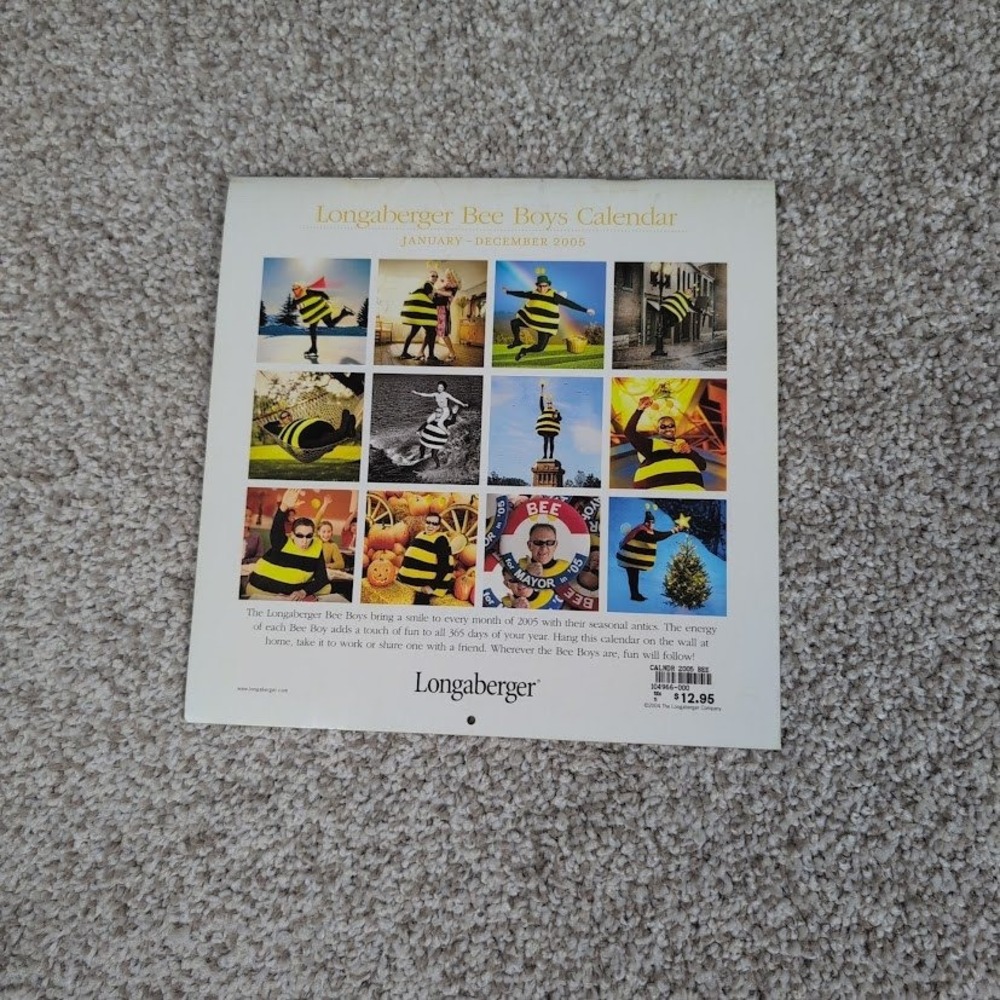 Longaberger Bee Boys 2005 Calendar Signed Collectible Limited Edition - Picture 9 of 9